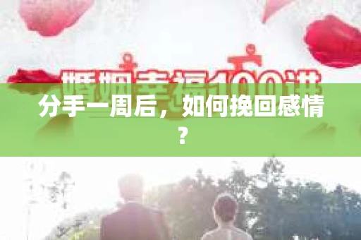 分手一周后，如何挽回感情？