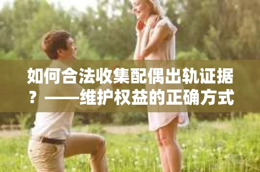 如何合法收集配偶出轨证据？——维护权益的正确方式