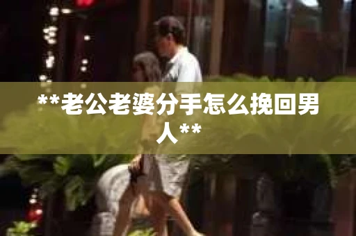 **老公老婆分手怎么挽回男人**