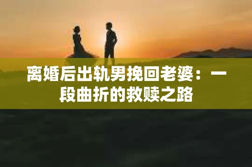 离婚后出轨男挽回老婆：一段曲折的救赎之路