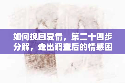 如何挽回爱情,第二十四步分解,走出调查后的情感困境 如何挽回爱情,第二十四步分解,走出调查后的情感困境